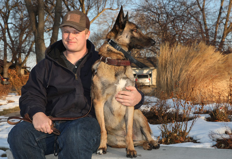 Veteran and his dog